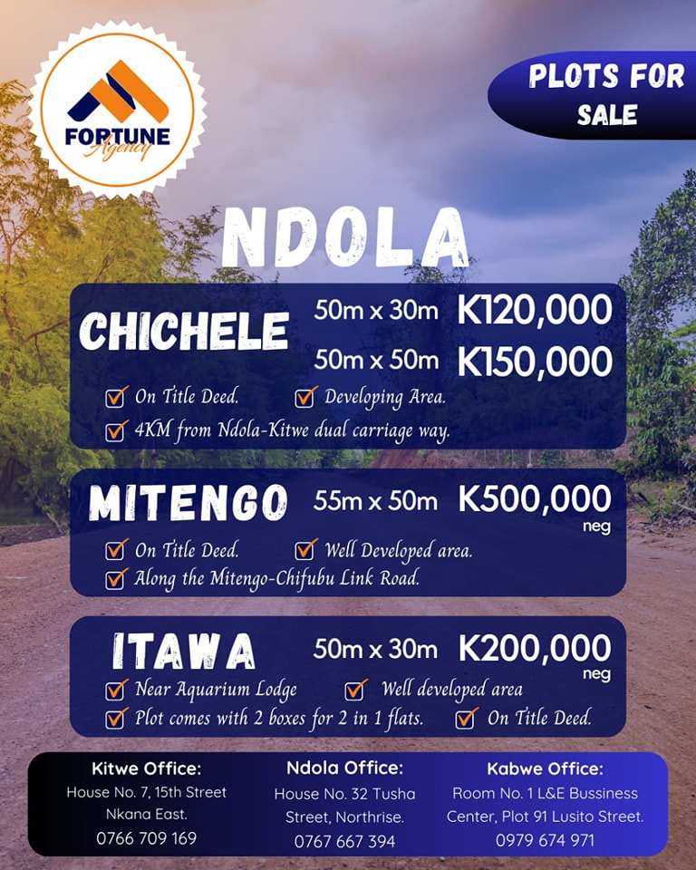 Chichele Ndola Plot 50x50m